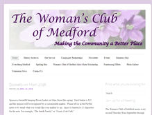 Tablet Screenshot of medfordwomansclub.com